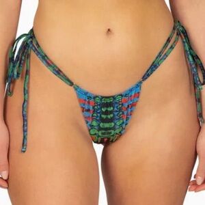 Gonza Colorful Tie-Side Bikini Bottom - Small - Never worn - Adjustable